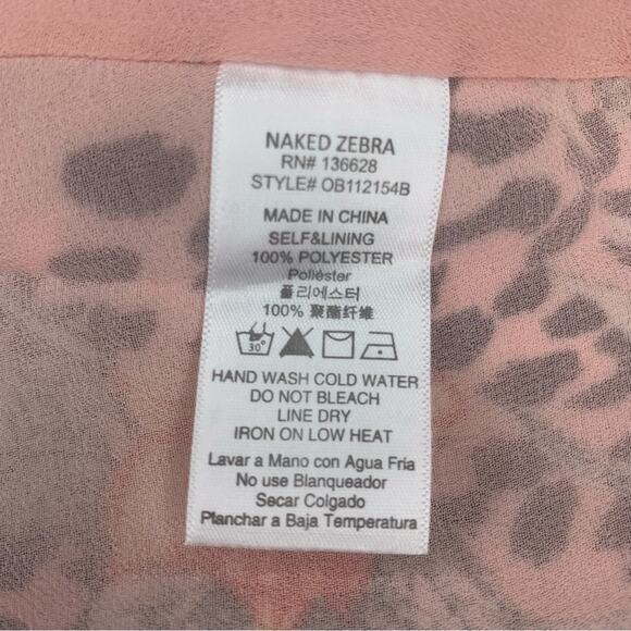 Naked Zebra NWT Sleeveless Floral Print Full Lining Size L Adjustable St… - Picture 10 of 10